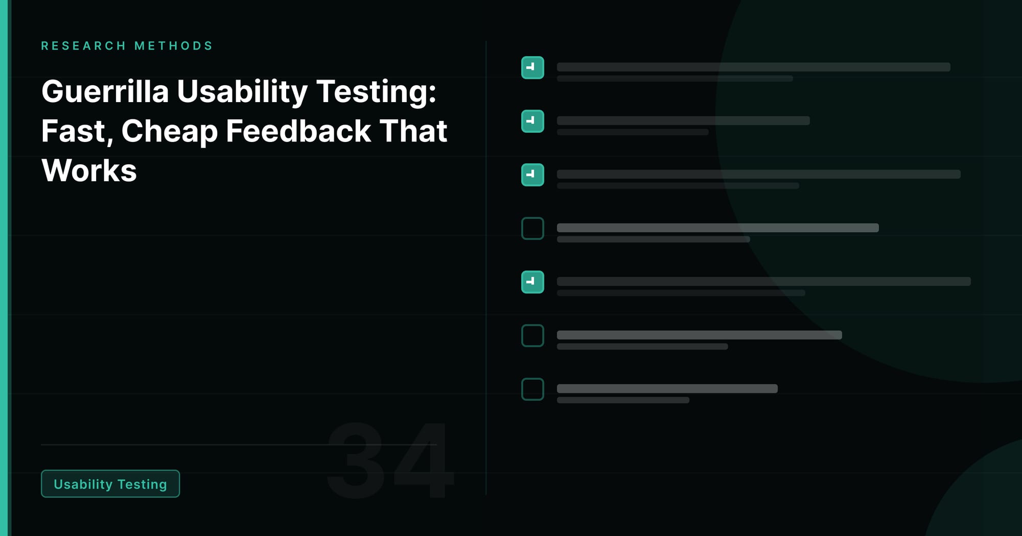 Guerrilla Usability Testing: Fast, Cheap Feedback That Works